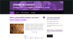 Desktop Screenshot of changeincontext.com
